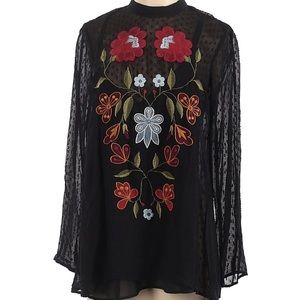 Zara Embroidered Blouse